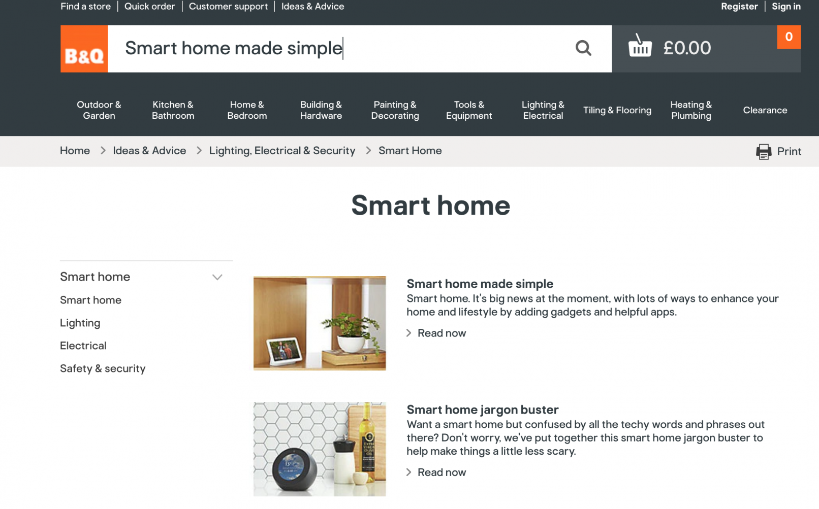 B&Q Smart Home Made Simple